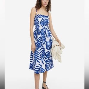 H&M midi pattern dress